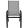 Flash Furniture 4PK Gray Outdoor Stack Chair w/ Flex Material 4-JJ-303C-G-GG